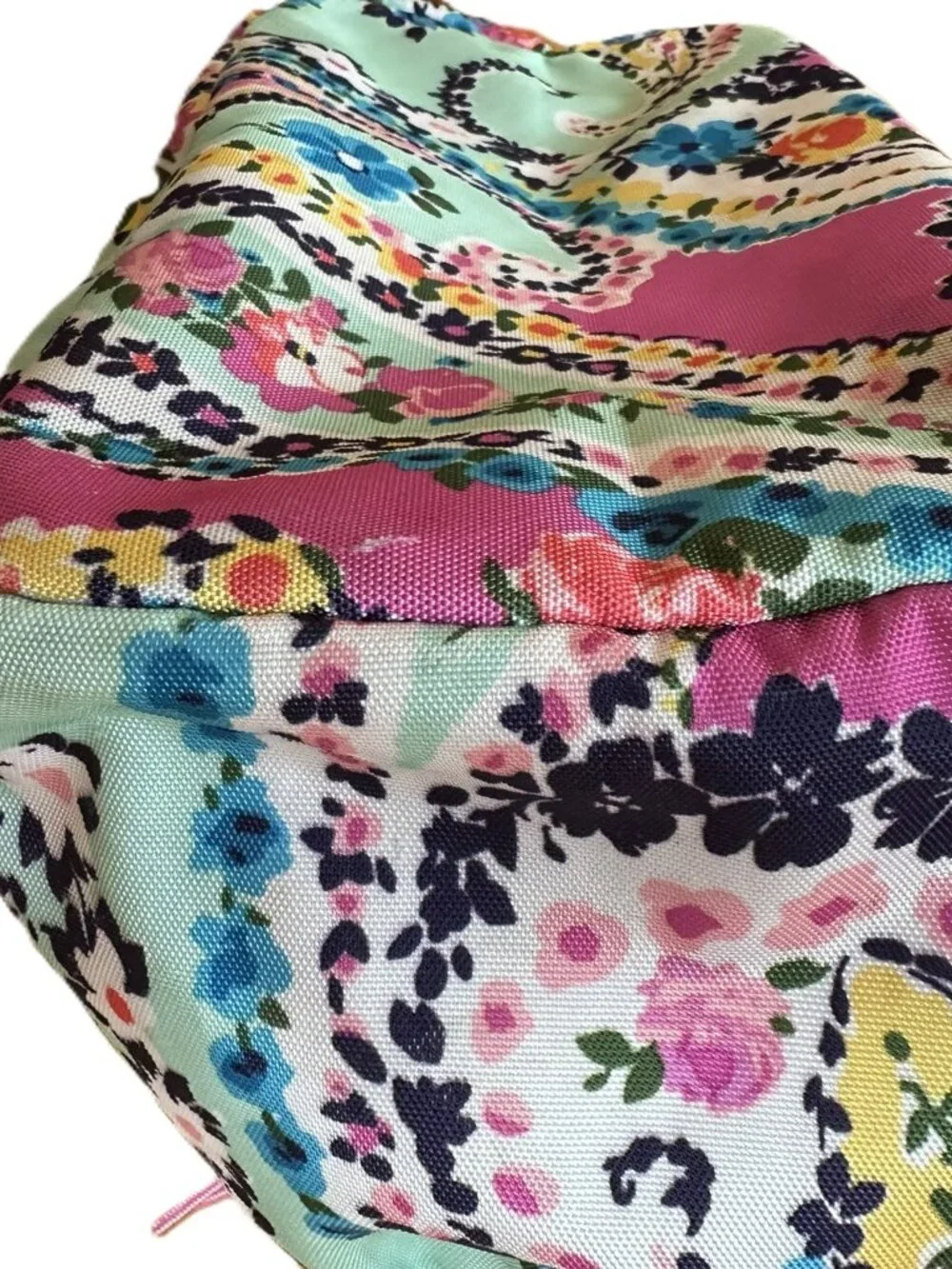 Vera Bradley Wildflower Paisley Backpack Multi Pockets and Laptop Section